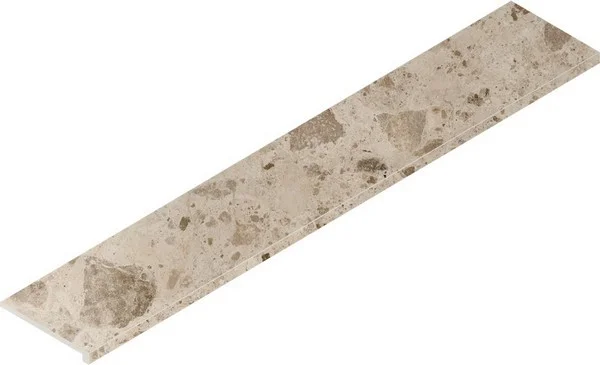 Керамогранит Italon Континуум Стоун Беж Ступень угловая правая 33х160 (Натуральная) в Ростове-на-Дону