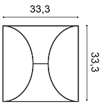 Декоративная панель Orac W107 (33.3x33.3x2.9 см) в Ростове-на-Дону