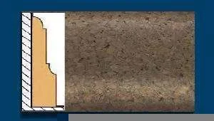 Плинтус пробковый ArtCorkDesing С 103 (Колер 7) 12х65х910 мм в Ростове-на-Дону