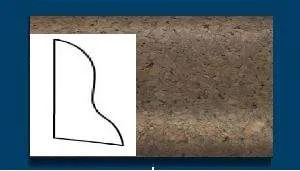 Плинтус пробковый ArtCorkDesing С 102 (Колер 7) 20x40x910 мм в Ростове-на-Дону