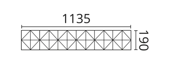 Декоративная панель NMC Arstyl Pyramid (113.5x19x1.8 см) в Ростове-на-Дону