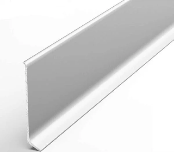 Алюминиевый плинтус Bonkeel ПЛ60 501л Серебро Люкс (58,5х11,2х2500мм) в Ростове-на-Дону