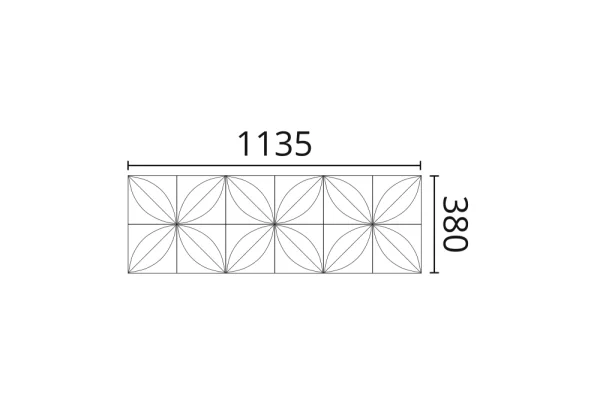 Декоративная панель NMC Arstyl Flower (113.5x38x2.8 см) в Ростове-на-Дону