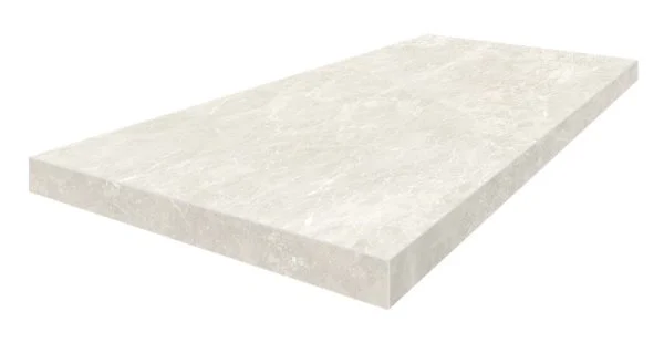 Керамогранит Coliseum Да Винчи Уайт Ступень угловая левая (Натуральный, 33х60) в Ростове-на-Дону