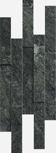 Керамогранит Italon Скайфолл Неро Брик 3D (Патинированная, 28х78) в Ростове-на-Дону
