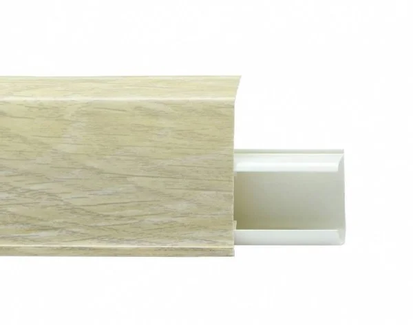 Пластиковый плинтус Royce №508 Серый Опем (55х23х2200мм) в Ростове-на-Дону