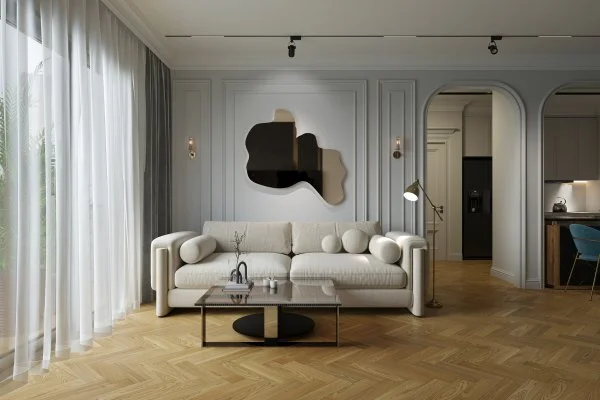 Паркетная доска Quartz Parquet Штучный паркет Вяз Кенигсберг 44-550-62 в Ростове-на-Дону