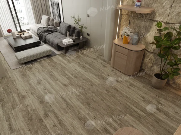 Каменно-полимерная плитка Alpine Floor Grand Sequoia Village Венге Грей ECO 11-807 4мм, 43 класс в Ростове-на-Дону