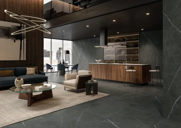 Керамогранит Italon Метрополис Империал Блэк 120х278 (Натуральная и Реттифицированная) в Ростове-на-Дону