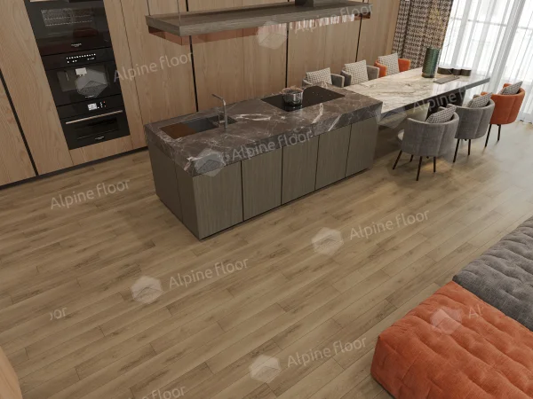 Каменно-полимерная плитка Alpine Floor Grand Sequoia Village Вайпуа ECO 11-1907 4мм, 43 класс в Ростове-на-Дону