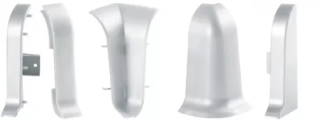 Угол наружный для плинтуса ALP-C43 Серебро (ПВХ) в Ростове-на-Дону