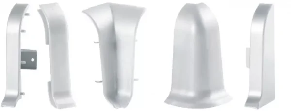 Соединитель для плинтуса ALP-C43 Серебро (ПВХ) в Ростове-на-Дону