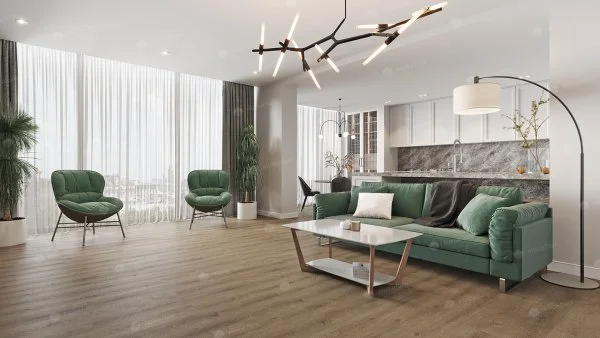 Каменно-полимерная плитка Alpine Floor Solo Ларгетто ECO 14-3, 3,5 мм 34 класс в Ростове-на-Дону