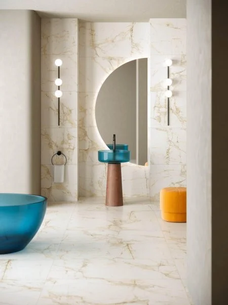 Керамогранит Coliseum Канова Уайт 60х120 (Натуральный и Реттифицированный) в Ростове-на-Дону