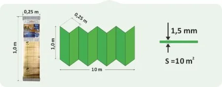 Подложка Солид 1,5мм для LVT ANTI SLIP (10м2) в Ростове-на-Дону