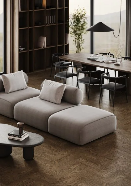 Паркетная доска Quartz Parquet Штучный паркет Дуб Брауни 44-413 в Ростове-на-Дону