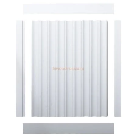 Финишный молдинг LF124B NP левый белый (31х12х2700мм) в Ростове-на-Дону