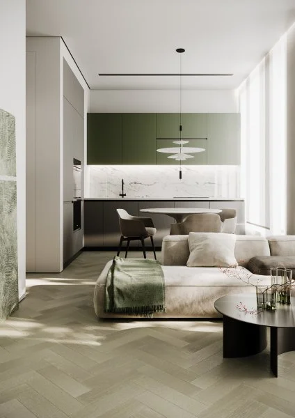 Паркетная доска Quartz Parquet Штучный паркет Дуб Лунный 44-1258-08 в Ростове-на-Дону