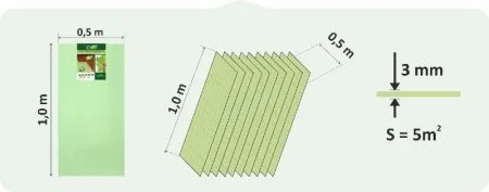 Подложка Солид 3мм листовая (5м2) в Ростове-на-Дону