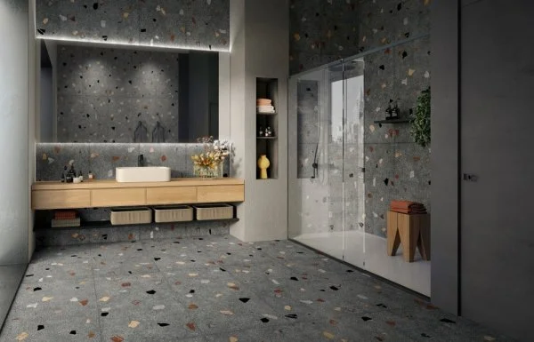 Керамогранит Coliseum Палладио Блэк 60х120 (Натуральный и Реттифицированный) в Ростове-на-Дону