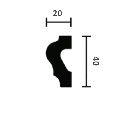 Молдинг NMC Wallstyl WL2 (40х20х2000 мм) в Ростове-на-Дону