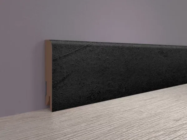 Плинтус MDF Bonkeel 24034 Чёрный Лофт (80х16х2400 мм) в Ростове-на-Дону