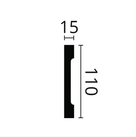 Плинтус NMC Wallstyl FD2S (110х15х2000 мм) в Ростове-на-Дону