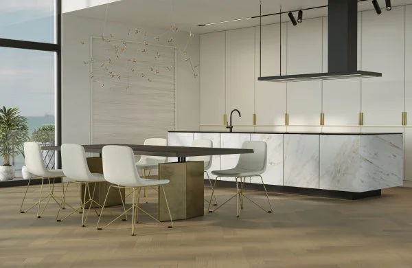 Паркетная доска Quartz Parquet Английская Ёлка Дуб Шампань 33-414 в Ростове-на-Дону