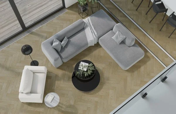 Паркетная доска Quartz Parquet Английская Ёлка Дуб Карельский 33-419 в Ростове-на-Дону