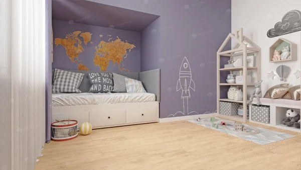 Каменно-полимерная плитка Alpine Floor Classic Дуб Ваниль Селект ECO 106-3, 4мм 43 класс в Ростове-на-Дону