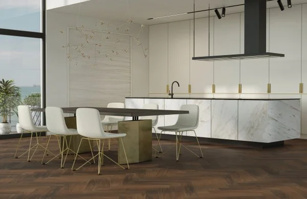 Паркетная доска Quartz Parquet Английская Ёлка Орех Американский 33-400-29 в Ростове-на-Дону