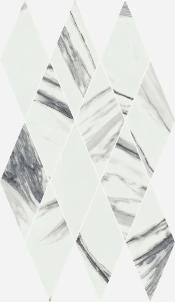 Керамогранит Italon Шарм Делюкс Статуарио Фантастико 28х48 мозаика Даймонд (Люкс) в Ростове-на-Дону