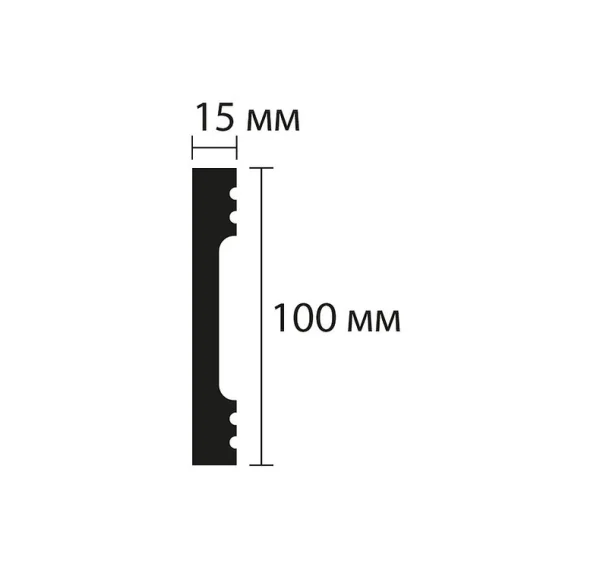 Плинтус NMC Wallstyl FD10 (100х15х2000 мм) в Ростове-на-Дону