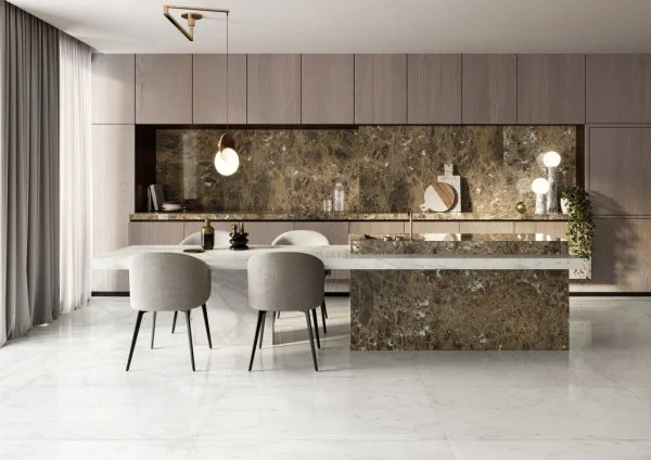 Керамогранит Italon Шарм Делюкс Бьянко Микеланджело 60х120 (Паттинированная и реттифицированная) в Ростове-на-Дону