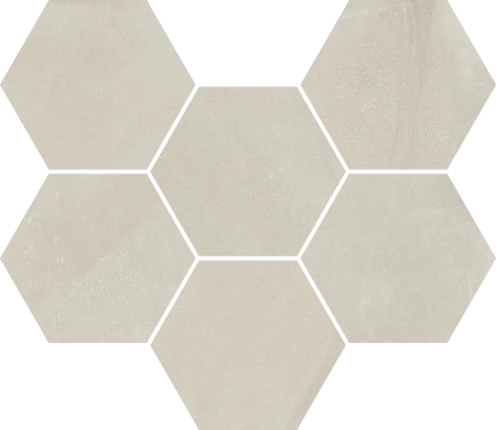 Керамогранит Italon Континуум Пьюр Мозаика Гексагон (Натуральная 25х29) в Ростове-на-Дону