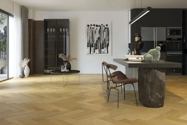 Паркетная доска Quartz Parquet Английская Ёлка Дуб Медовый Раф 33-463 в Ростове-на-Дону