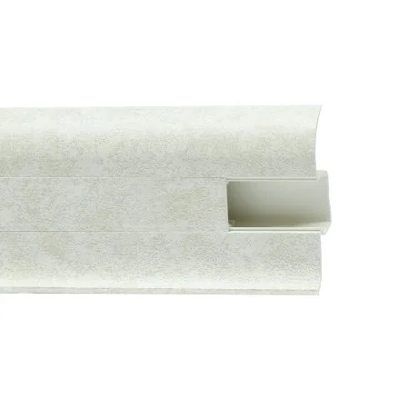 Пластиковый плинтус Royce №860 Белый Кварц (58х22х2200мм) в Ростове-на-Дону