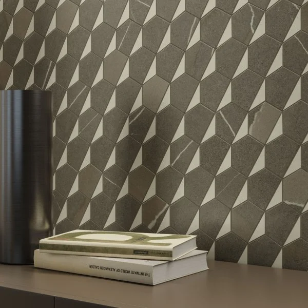 Керамогранит Italon Метрополис Мозаика Гексакон Ворм 25.4x31 (Натуральная) в Ростове-на-Дону