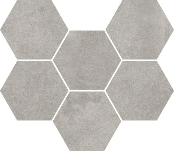 Керамогранит Coliseum Экспо Грэй Мозаика Гексагон (Натуральная, 25х29) в Ростове-на-Дону