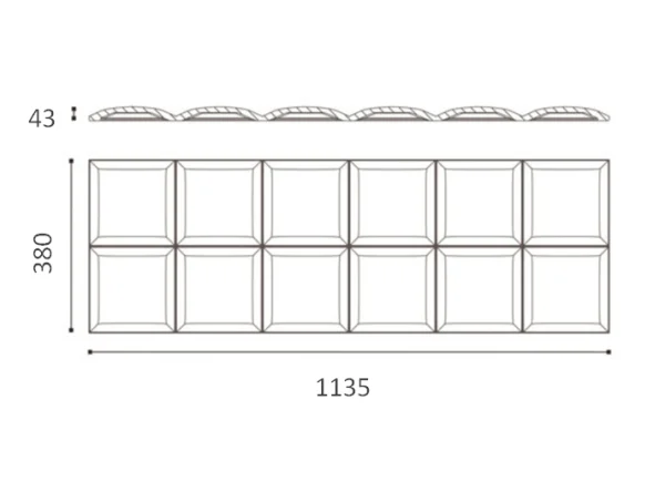 Декоративная панель NMC Arstyl Square (113.5x38x3 см) в Ростове-на-Дону