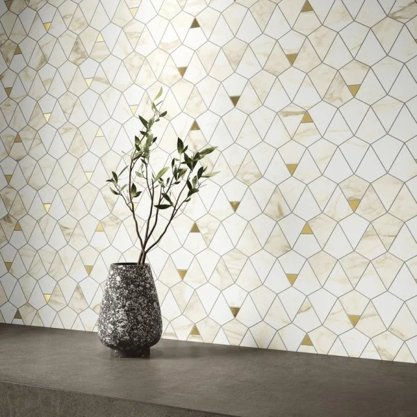 Керамогранит Italon Этернум Каррара Мозаика Вертекс 25.8х30 (Натуральная) в Ростове-на-Дону