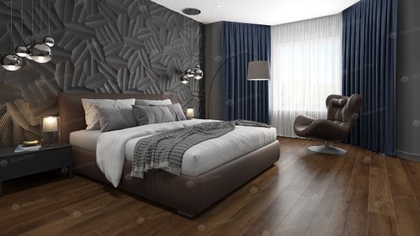 Кварц-виниловая плитка Alpine Floor Premium XL Дуб Шоколадный ЕСО 7-18, 8 мм. 43 класс в #REGION_NAME_DECLINE_PP#